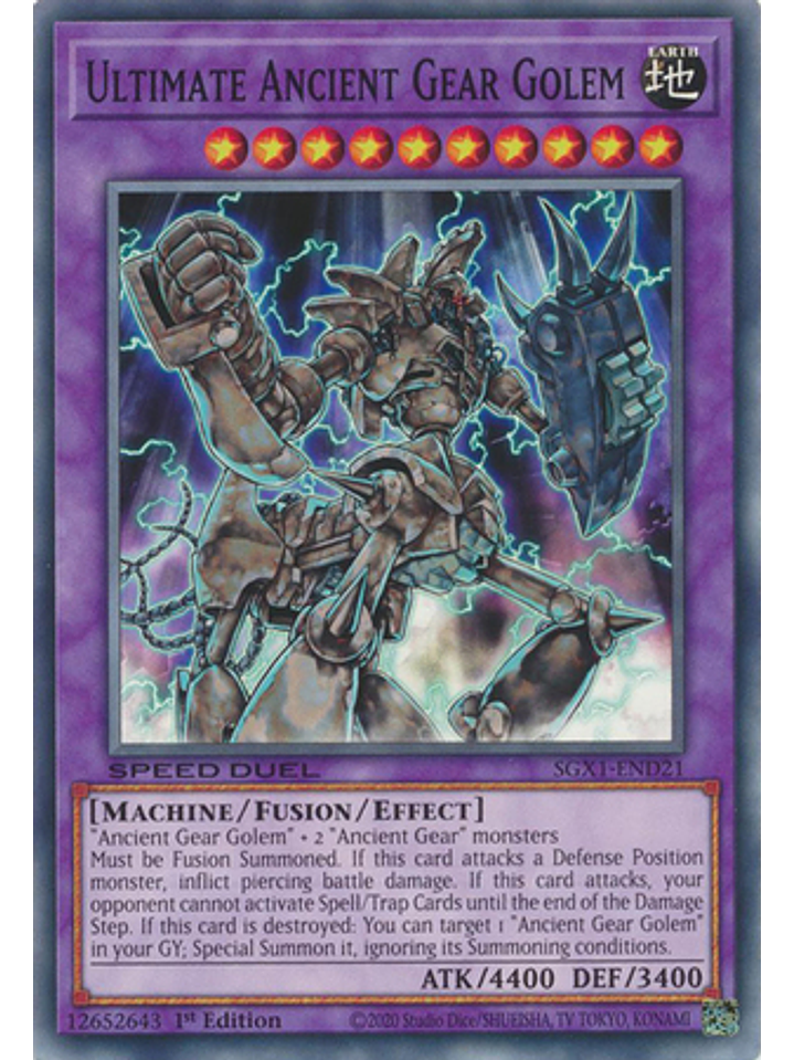 Ultimate Ancient Gear Golem - SGX1-END21 - Common 1st Edition 1