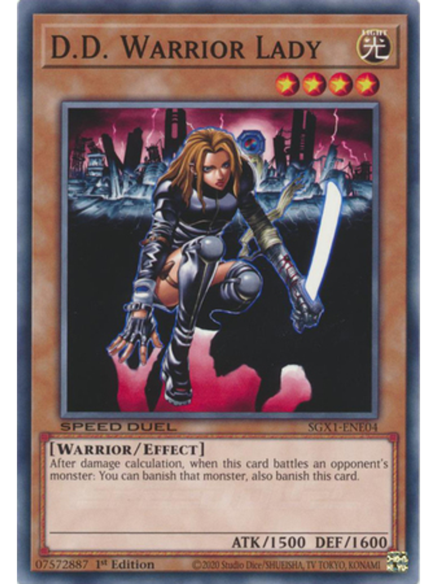 D.D. Warrior Lady - SGX1-ENE04 - Common 1st Edition 1