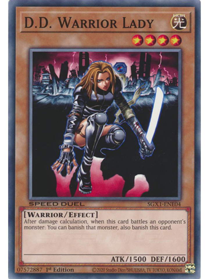 D.D. Warrior Lady - SGX1-ENE04 - Common 1st Edition 1