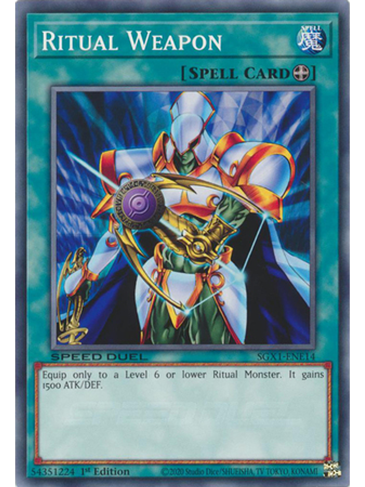 Ritual Weapon - SGX1-ENE14 - Common 1st Edition 1