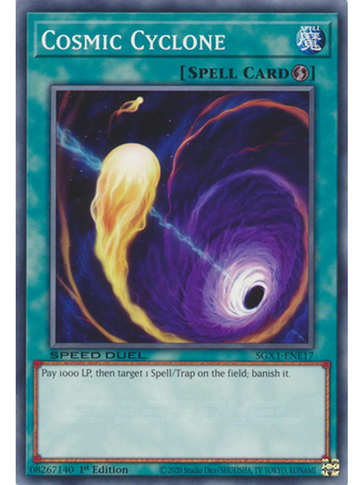 Cosmic Cyclone - SGX1-ENE17 - Common 1st Edition 1
