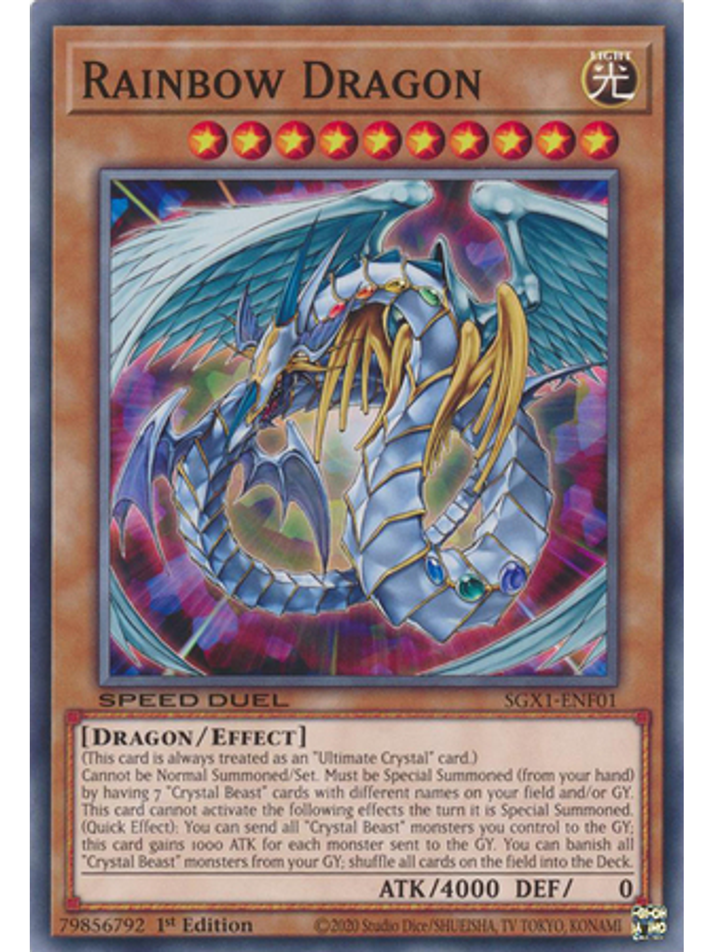 Rainbow Dragon - SGX1-ENF01 - Common 1st Edition 1