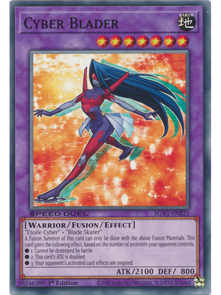 Cyber Blader - SGX1-ENE21 - Common 1st Edition 1