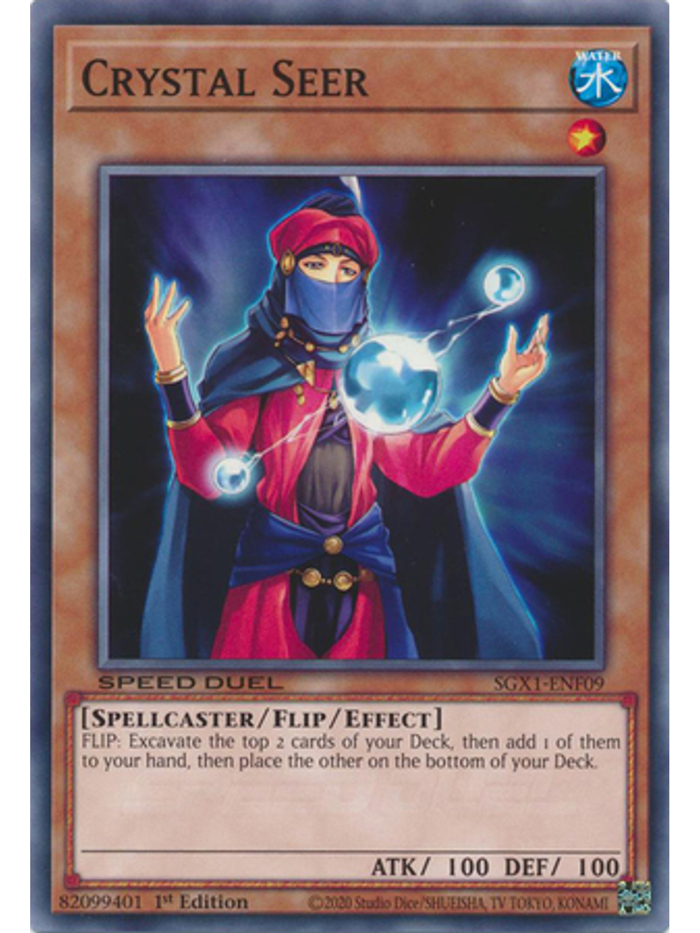 Crystal Seer - SGX1-ENF09 - Common 1st Edition 1