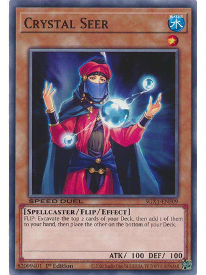 Crystal Seer - SGX1-ENF09 - Common 1st Edition 1