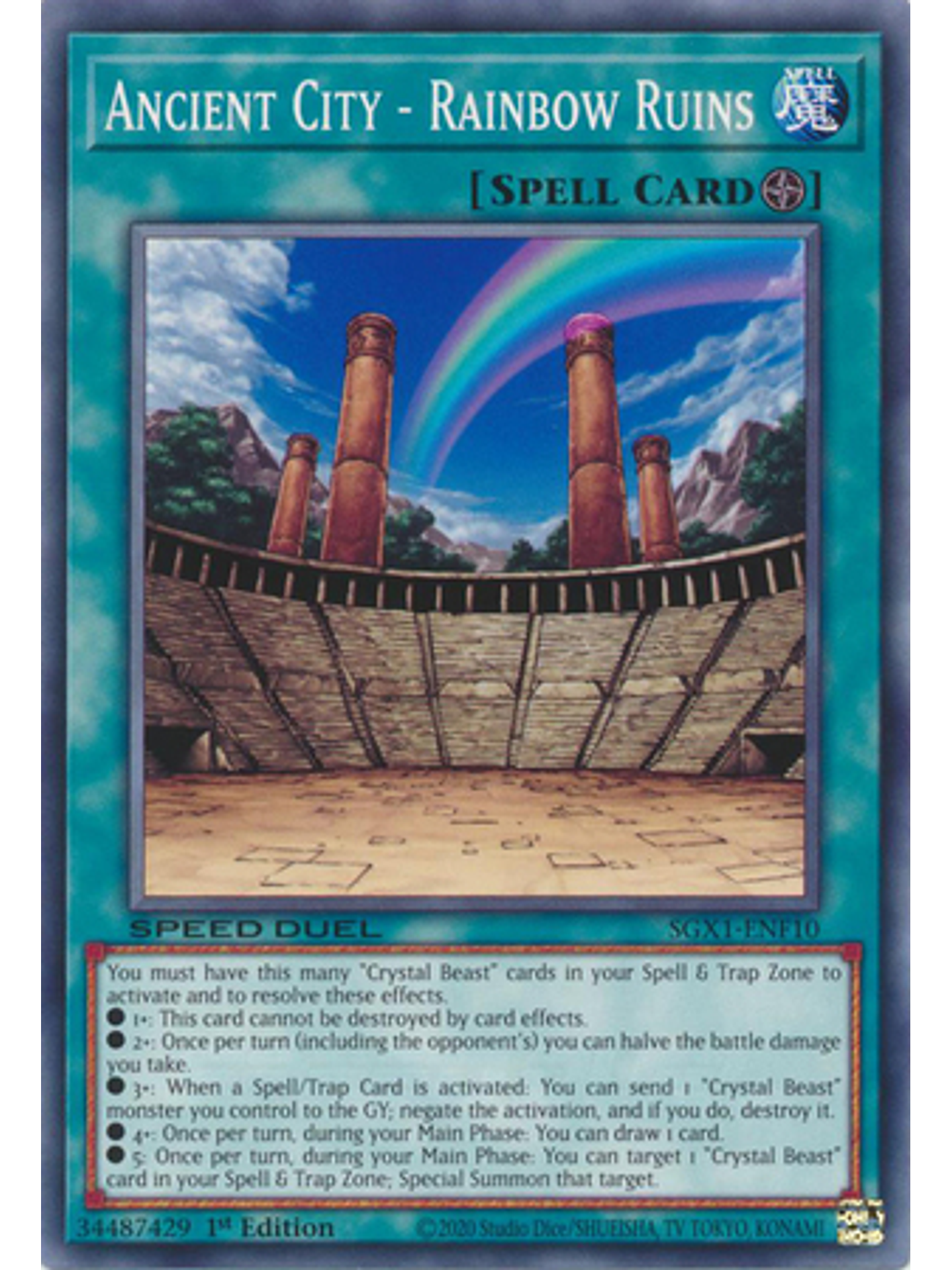 Ancient City - Rainbow Ruins - SGX1-ENF10 - Common 1st Edition 1