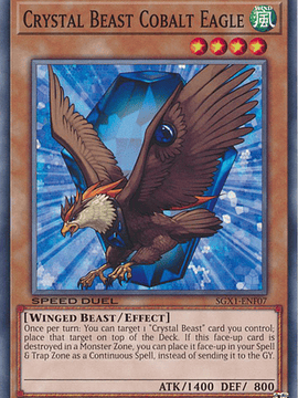 Crystal Beast Cobalt Eagle - SGX1-ENF07 - Common 1st Edition