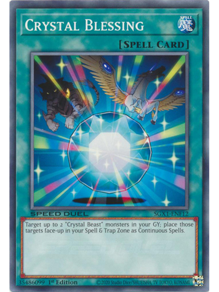 Crystal Blessing - SGX1-ENF12 - Common 1st Edition 1
