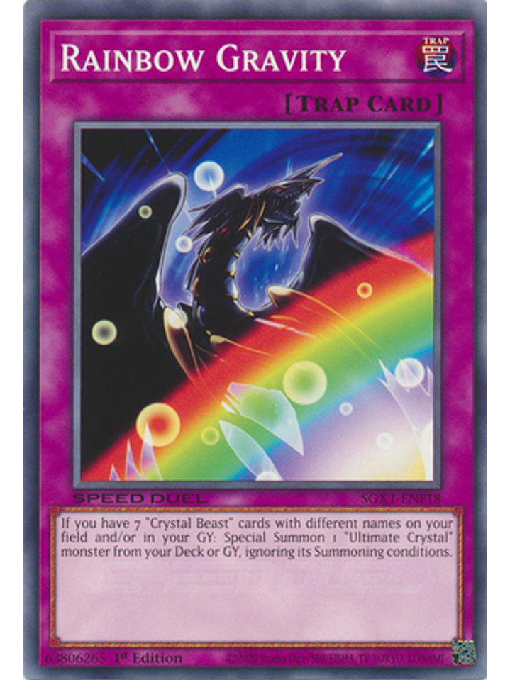Rainbow Gravity - SGX1-ENF18 - Common 1st Edition 1