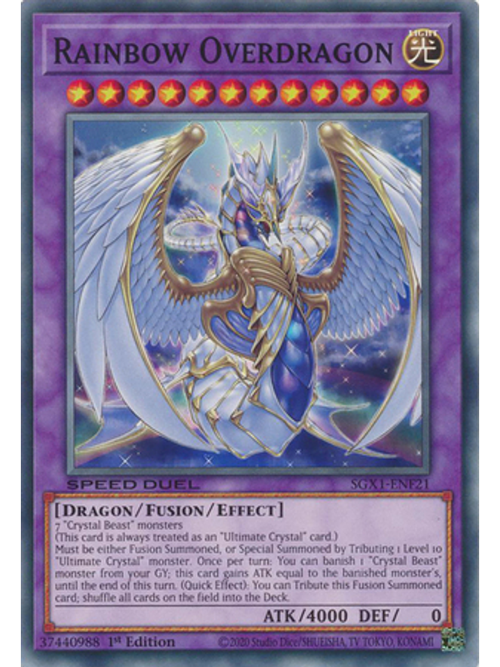 Rainbow Overdragon - SGX1-ENF21 - Common 1st Edition 1