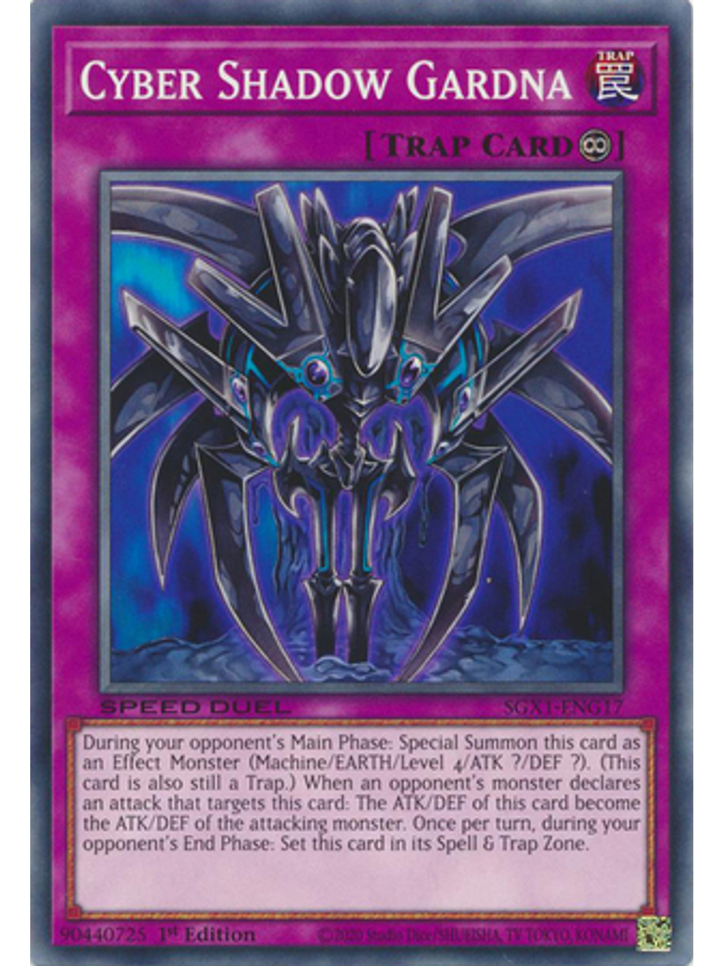 Cyber Shadow Gardna - SGX1-ENG17 - Common 1st Edition 1