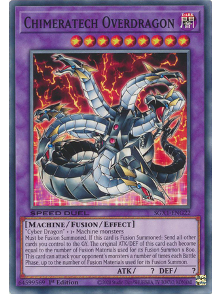 Chimeratech Overdragon - SGX1-ENG22 - Common 1st Edition 1