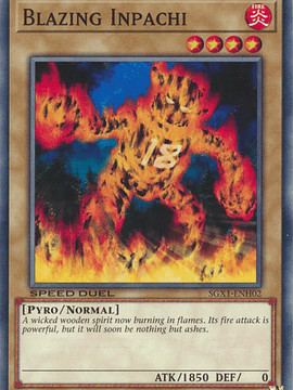 Blazing Inpachi - SGX1-ENH02 - Common 1st Edition