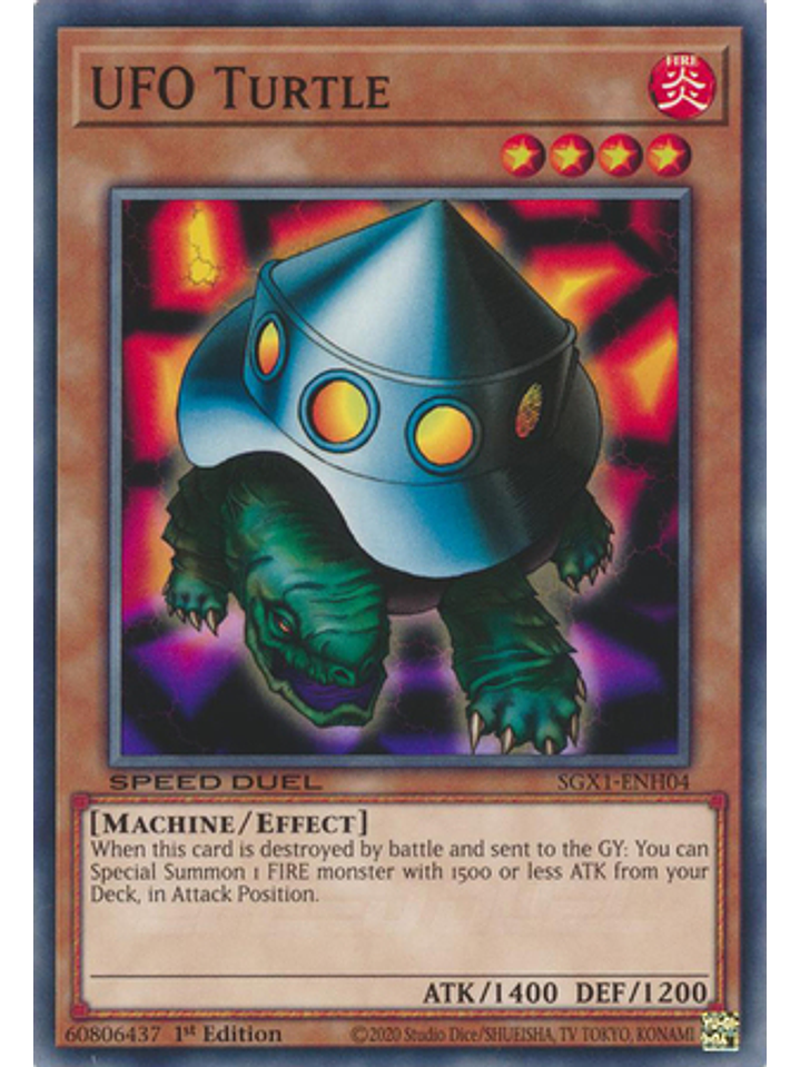 UFO Turtle - SGX1-ENH04 - Common 1st Edition 1