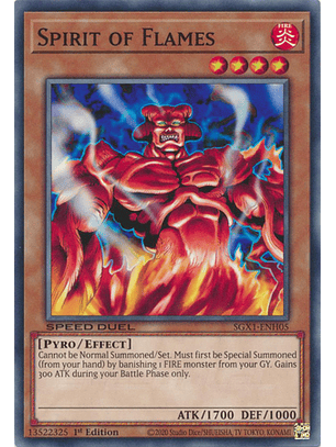 Spirit of Flames - SGX1-ENH05 - Common 1st Edition