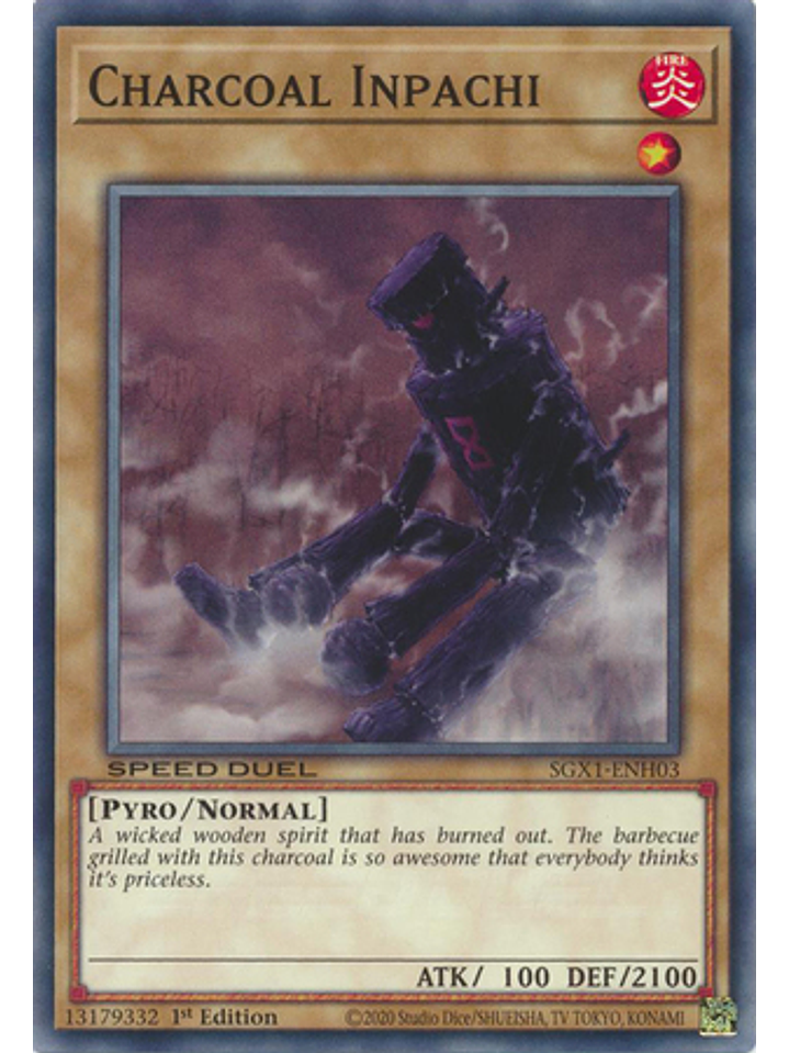Charcoal Inpachi - SGX1-ENH03 - Common 1st Edition 1