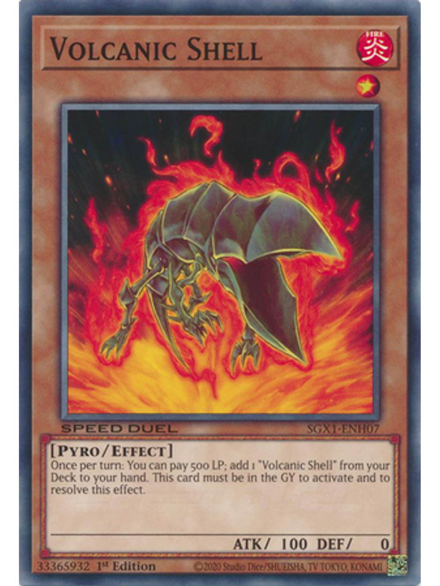 Volcanic Shell - SGX1-ENH07 - Common 1st Edition 1