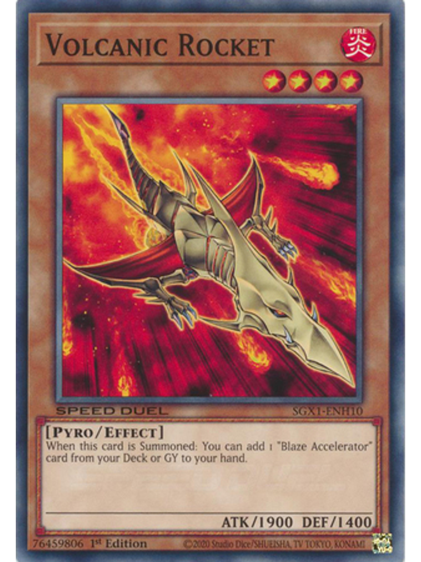Volcanic Rocket - SGX1-ENH10 - Common 1st Edition 1