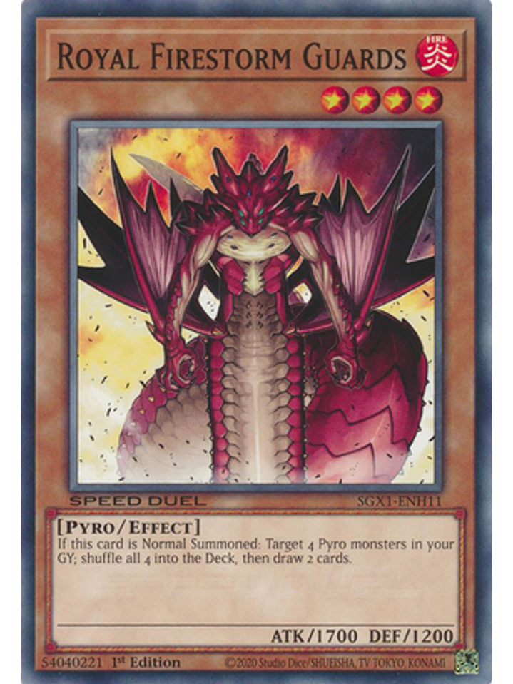 Royal Firestorm Guards - SGX1-ENH11 - Common 1st Edition 1