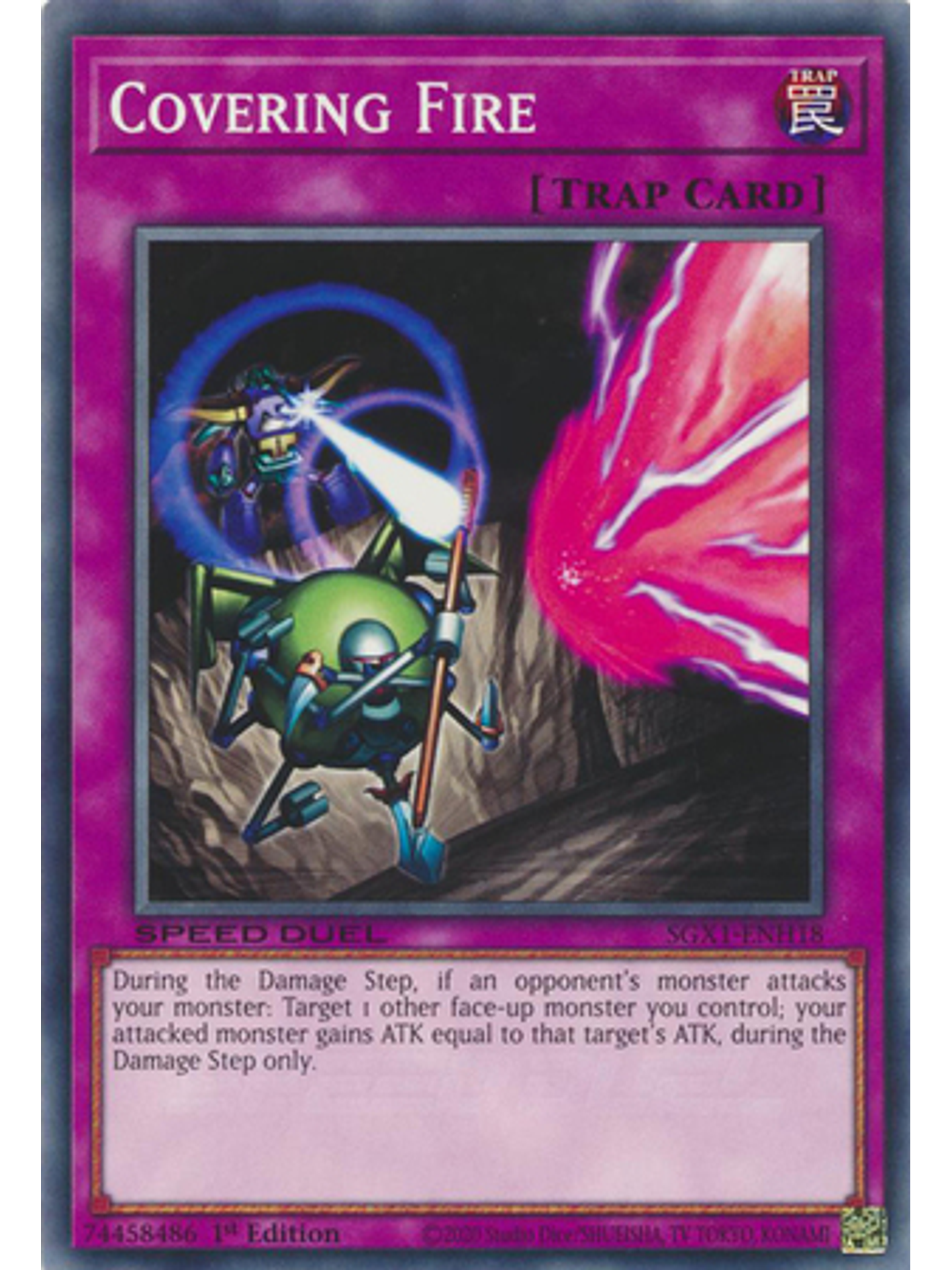 Covering Fire - SGX1-ENH18 - Common 1st Edition 1