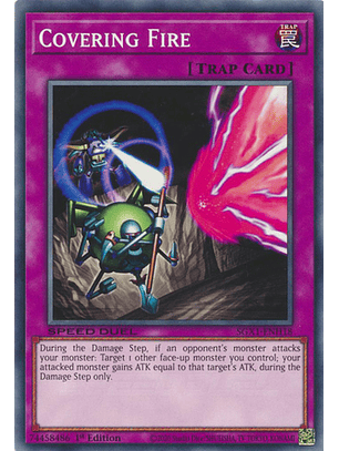 Covering Fire - SGX1-ENH18 - Common 1st Edition