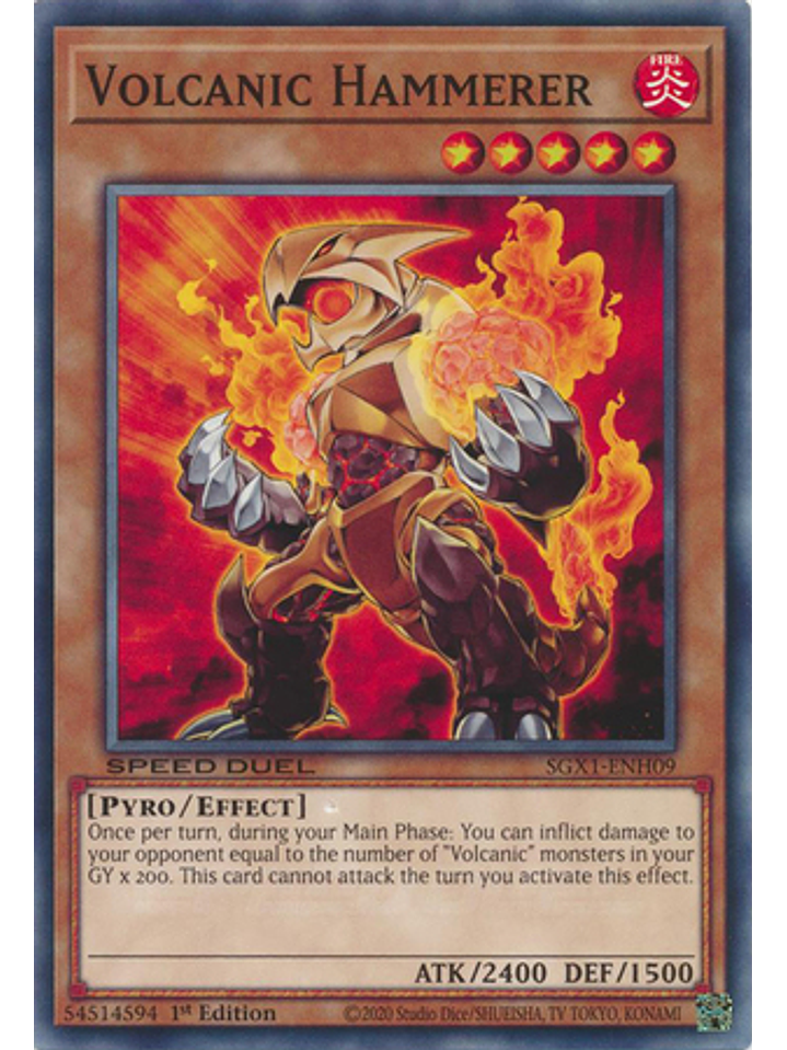 Volcanic Hammerer - SGX1-ENH09 - Common 1st Edition 1