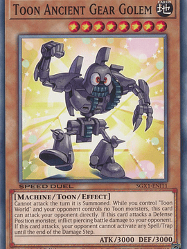 Toon Ancient Gear Golem - SGX1-ENI11 - Common 1st Edition