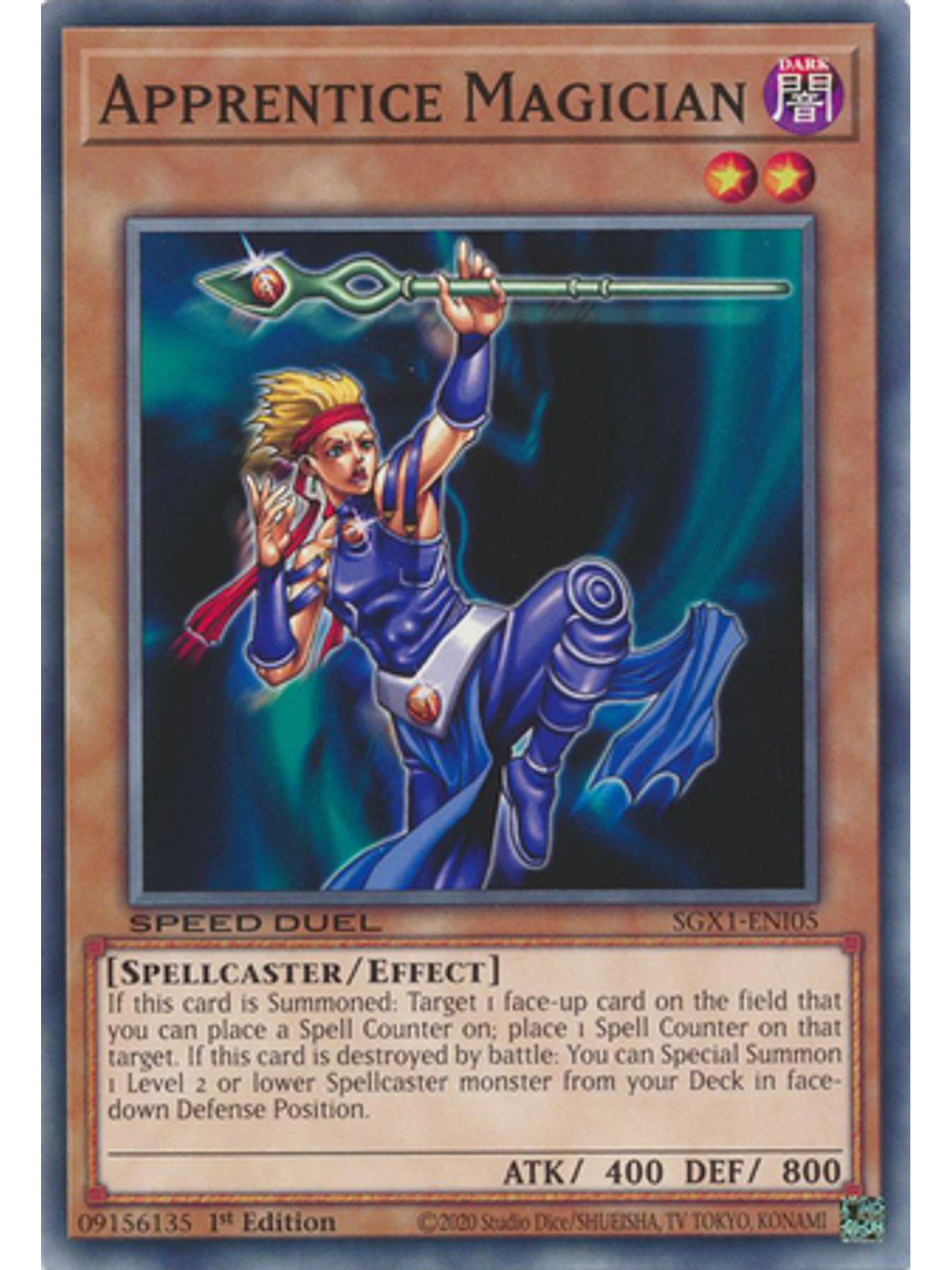 Apprentice Magician - SGX1-ENI05 - Common 1st Edition 1