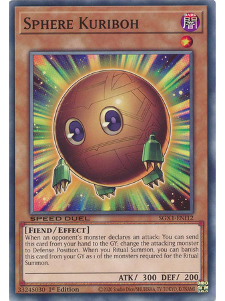 Sphere Kuriboh - SGX1-ENI12 - Common 1st Edition 1