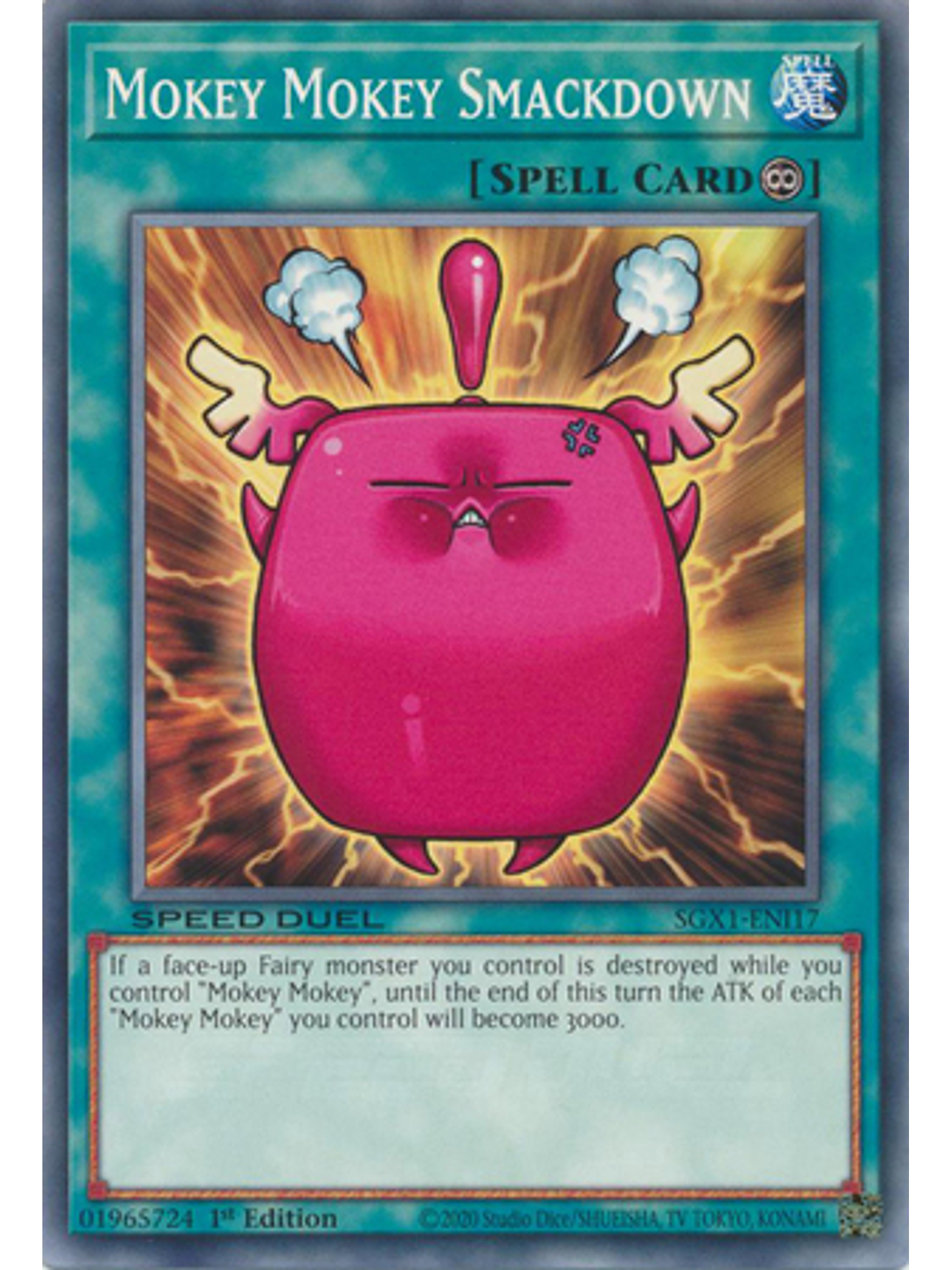 Mokey Mokey Smackdown - SGX1-ENI17 - Common 1st Edition 1