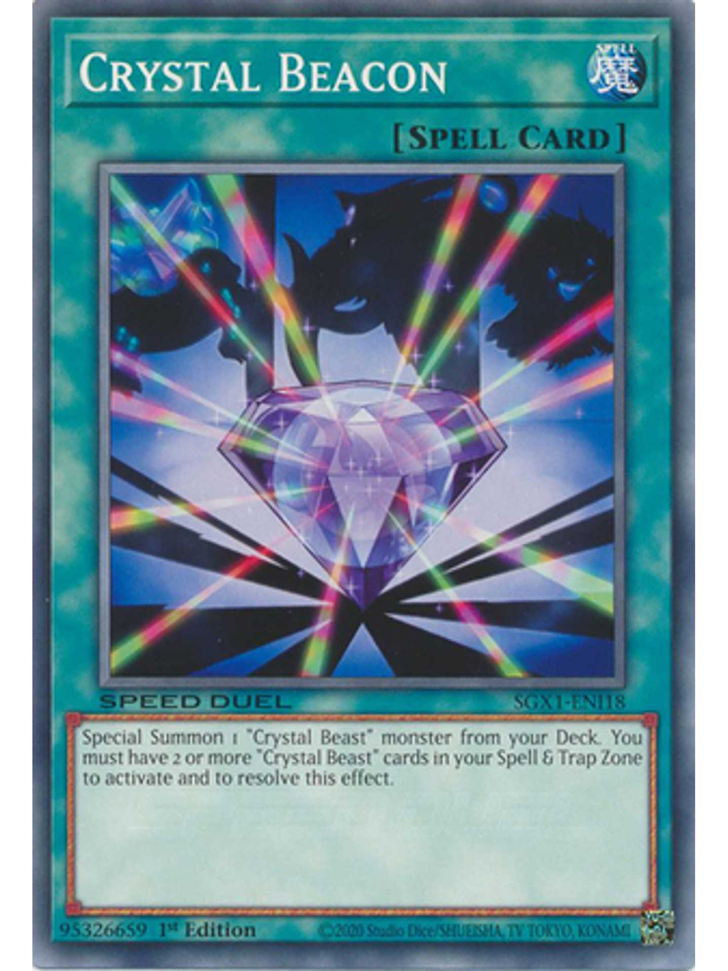 Crystal Beacon - SGX1-ENI18 - Common 1st Edition 1