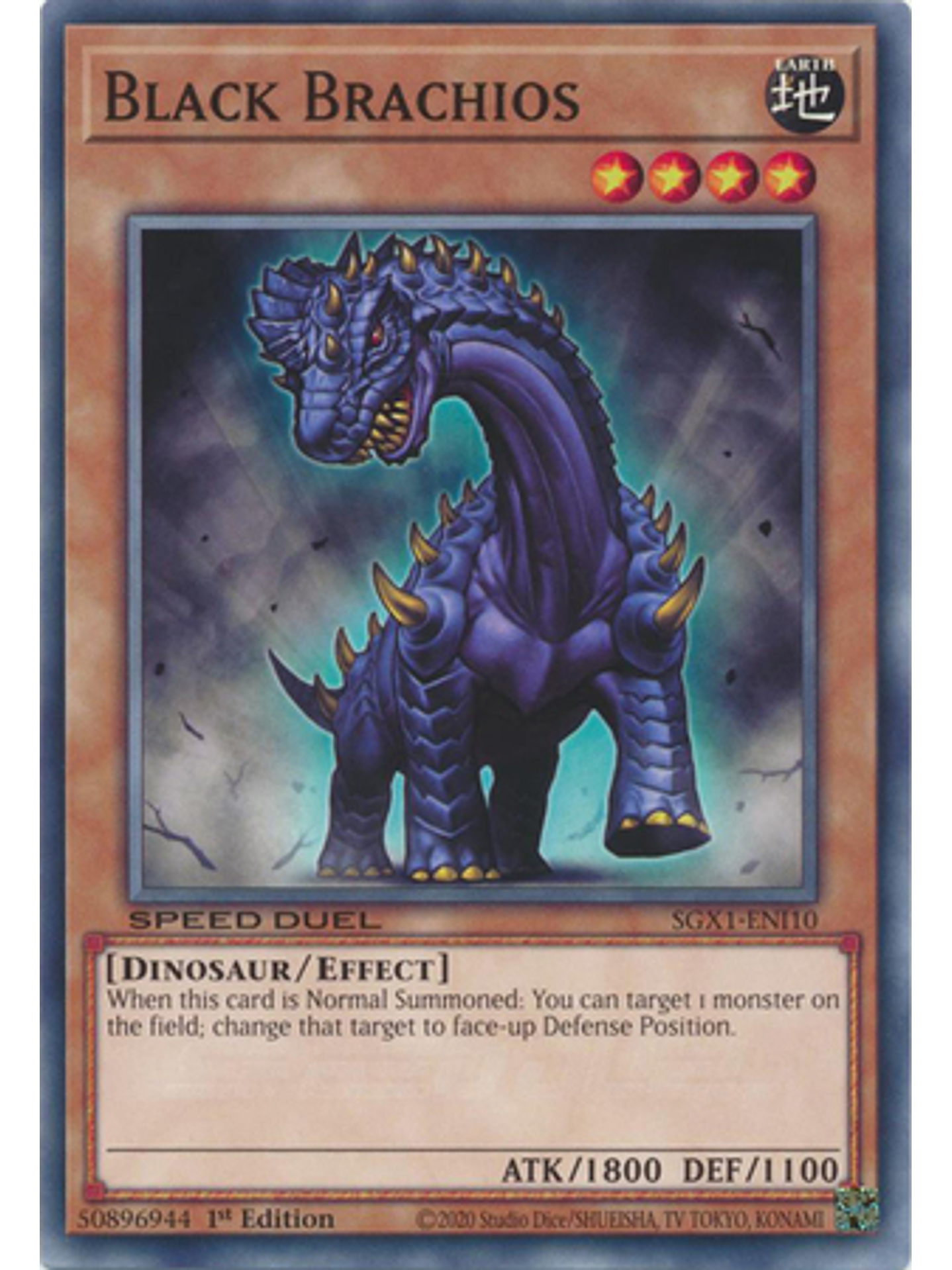 Black Brachios - SGX1-ENI10 - Common 1st Edition 1