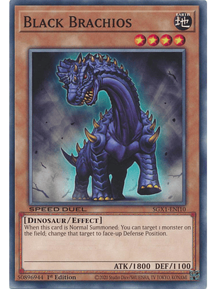Black Brachios - SGX1-ENI10 - Common 1st Edition