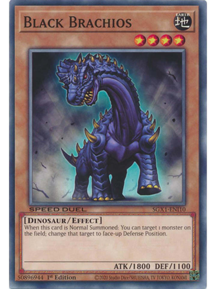 Black Brachios - SGX1-ENI10 - Common 1st Edition 1