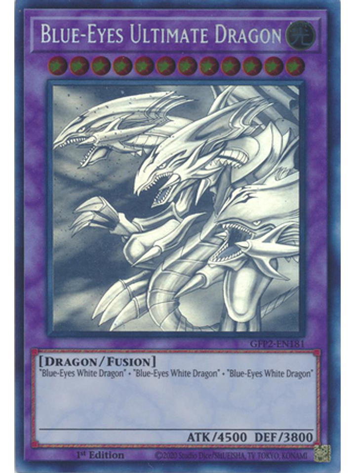 Blue-Eyes Ultimate Dragon - GFP2-EN181 - Ghost Rare 1st Edition 1