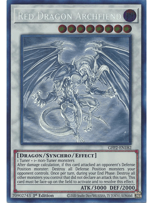 Red Dragon Archfiend - GFP2-EN182 - Ghost Rare 1st Edition