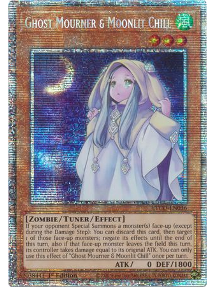 Ghost Mourner & Moonlit Chill - ETCO-EN036 - Starlight Rare 1st Edition 1
