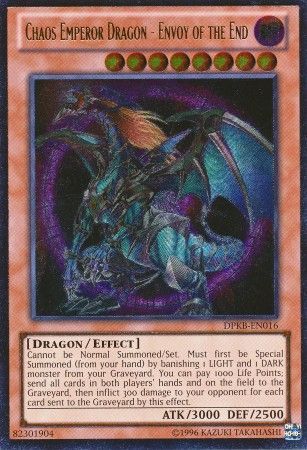 Ultimate Rare - Chaos Emperor Dragon - Envoy of the End - DPKB-EN016 Unlimited