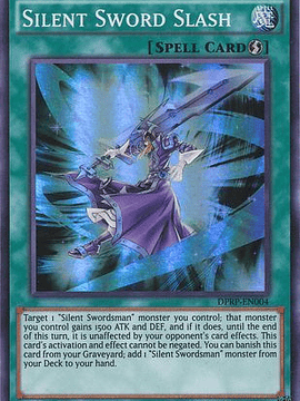 Silent Sword Slash - dprp-en004 - Super Rare 1st Edition