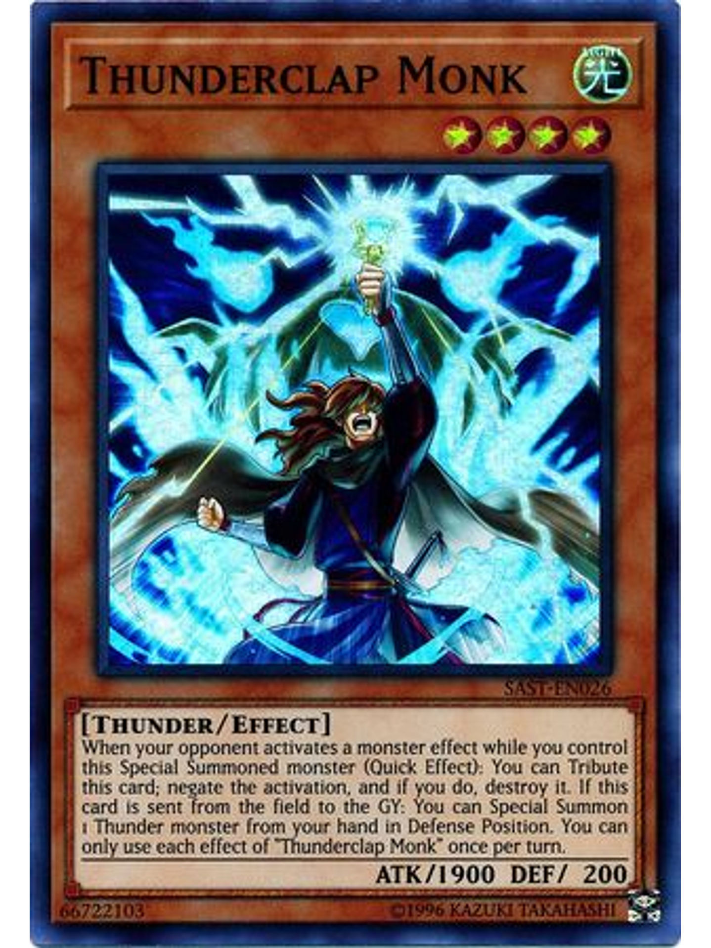 Thunderclap Monk - sast-en026 - Super Rare Unlimited 1