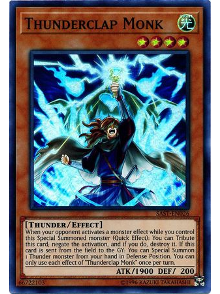 Thunderclap Monk - sast-en026 - Super Rare Unlimited 1