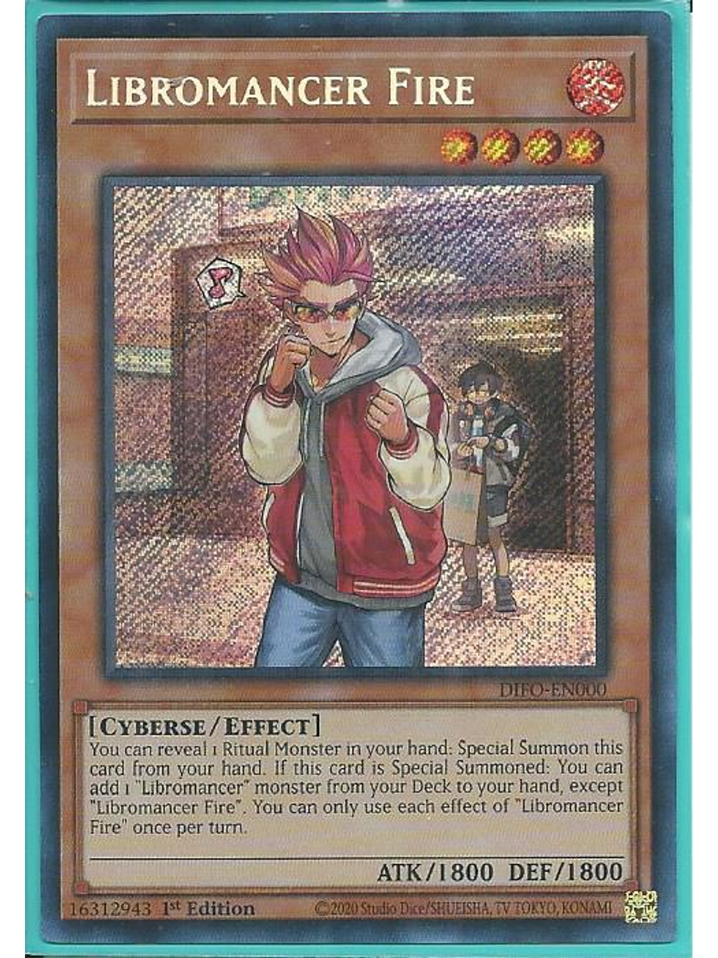 Libromancer Fire - DIFO-EN000 - Secret Rare 1st Edition 1