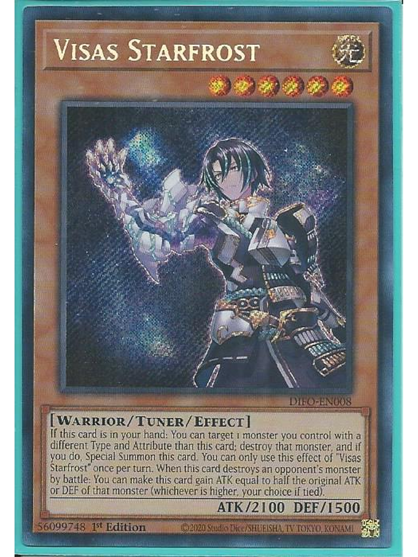 Visas Starfrost - DIFO-EN008 - Secret Rare 1st Edition 1
