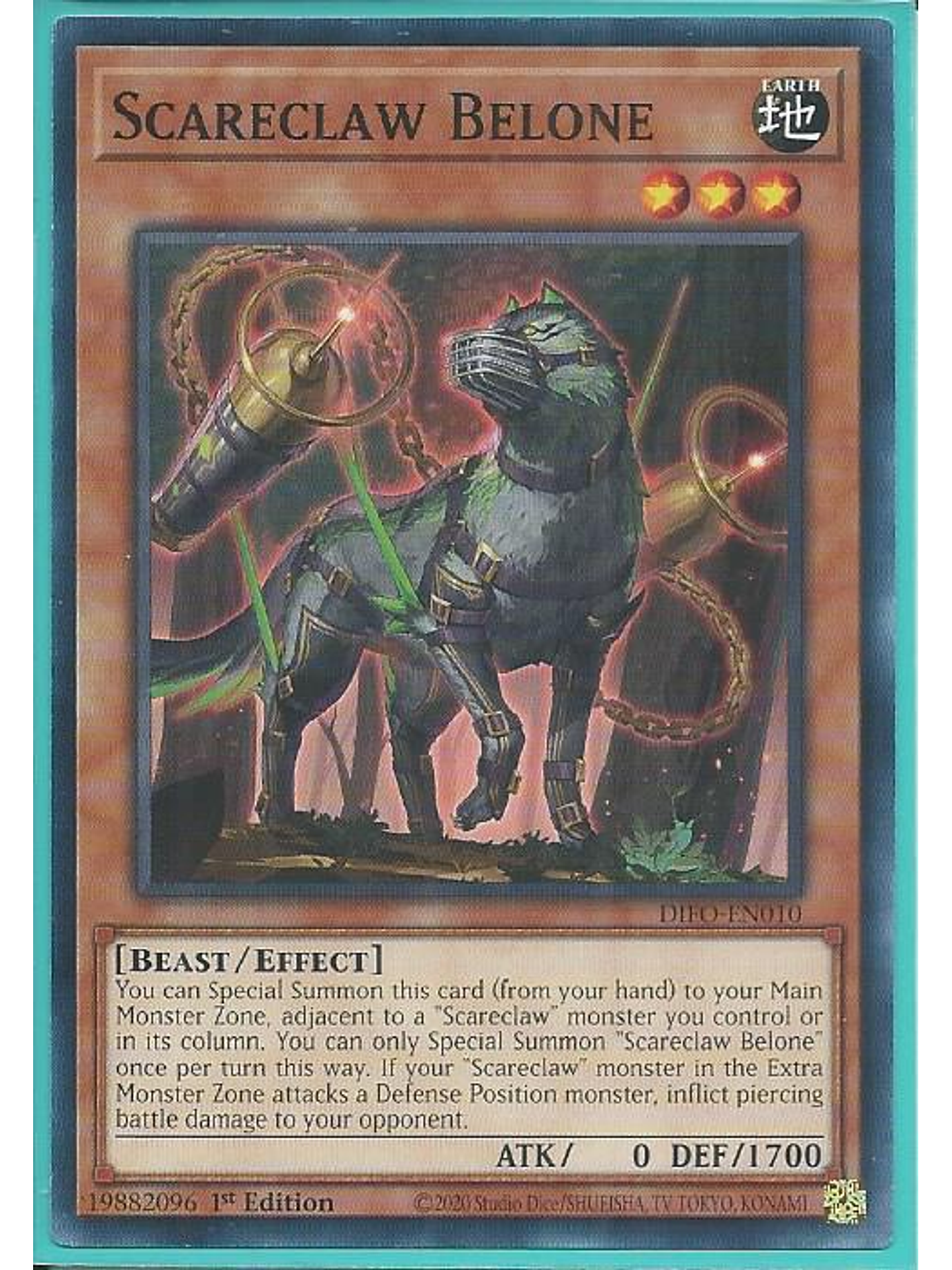Scareclaw Belone - DIFO-EN010 - Common 1st Edition 1
