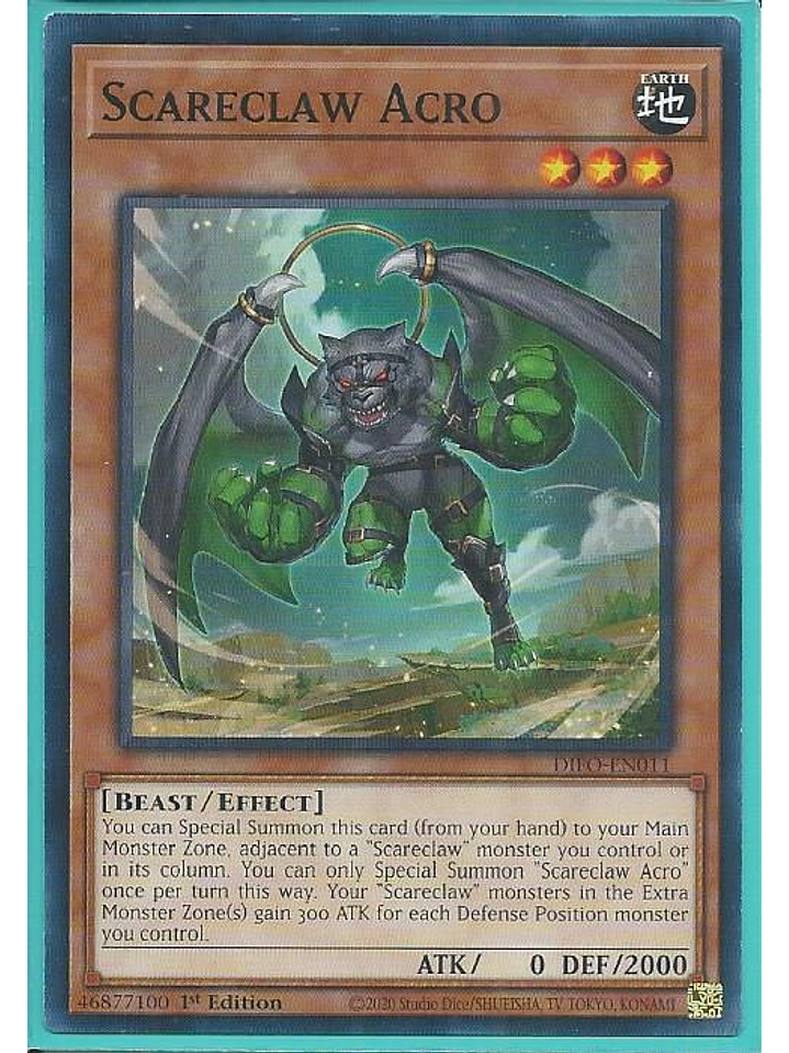 Scareclaw Acro - DIFO-EN011 - Common 1st Edition 1