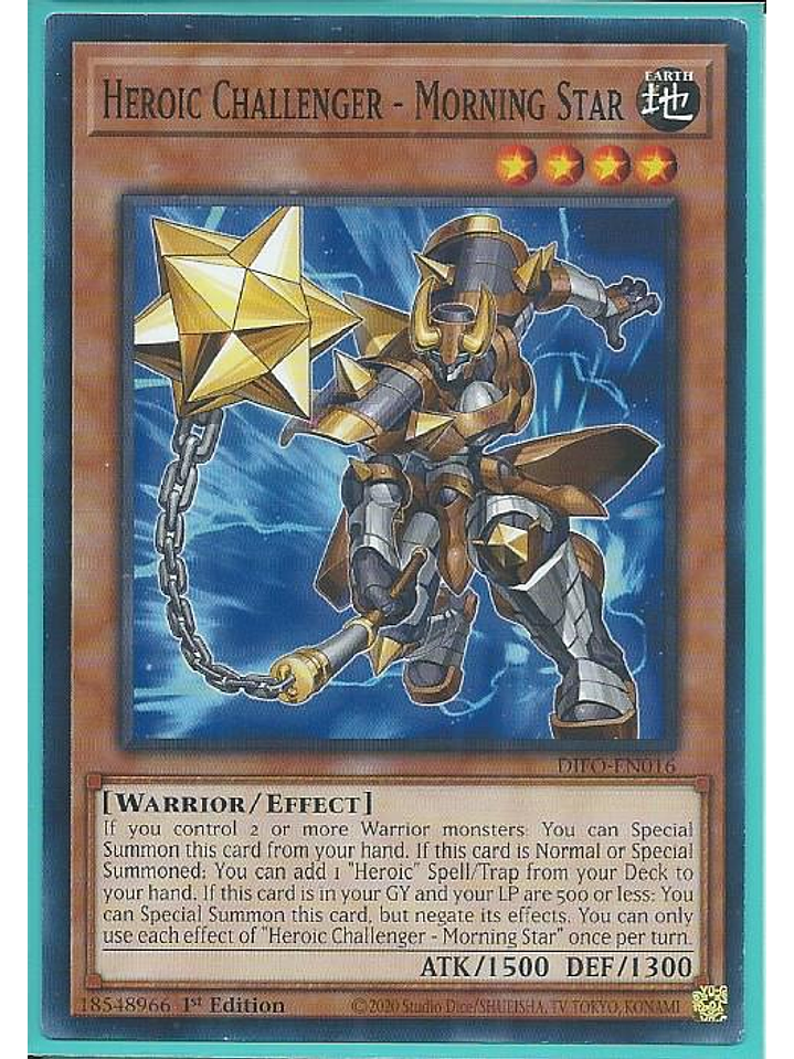 Heroic Challenger - Morning Star - DIFO-EN016 - Common 1st Edition 1