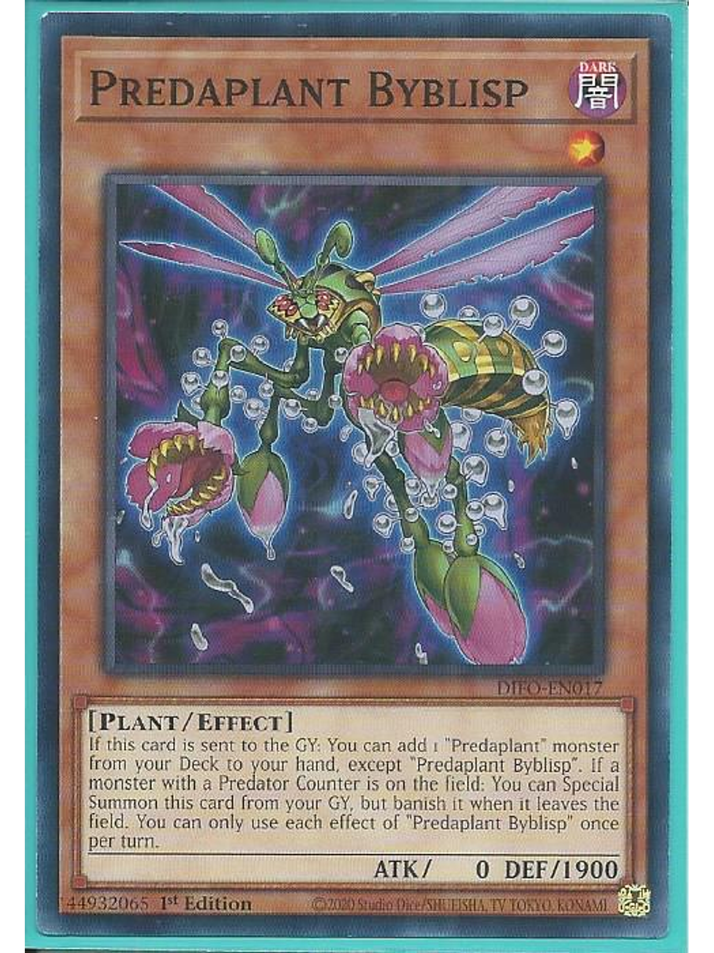 Predaplant Byblisp - DIFO-EN017 - Common 1st Edition 1