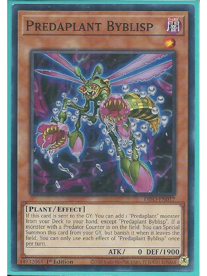 Predaplant Byblisp - DIFO-EN017 - Common 1st Edition 1