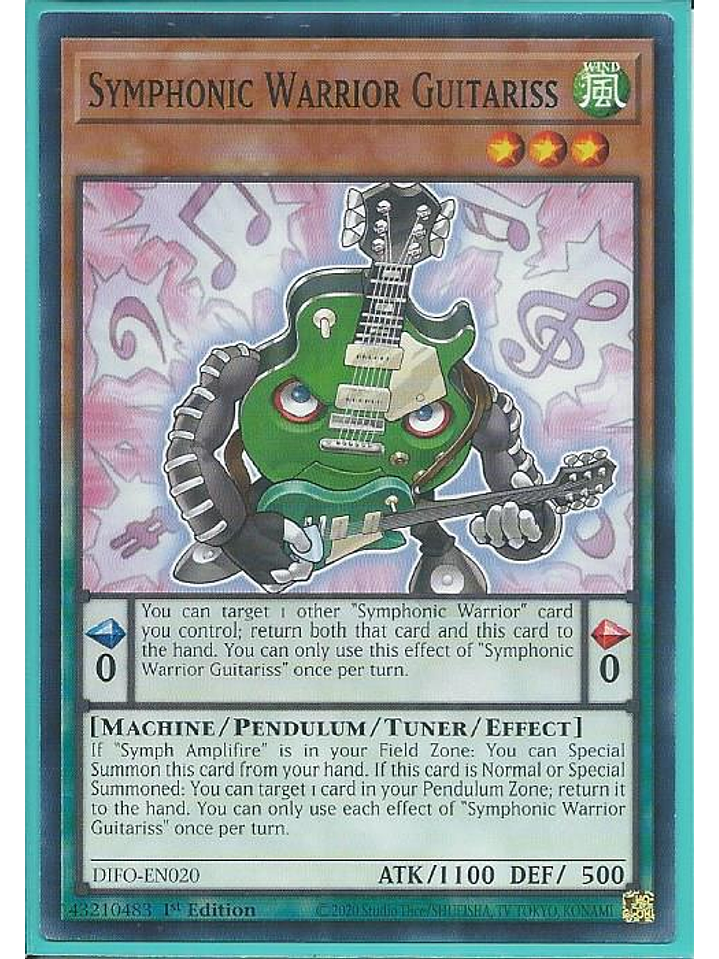 Symphonic Warrior Guitariss - DIFO-EN020 - Common 1st Edition 1