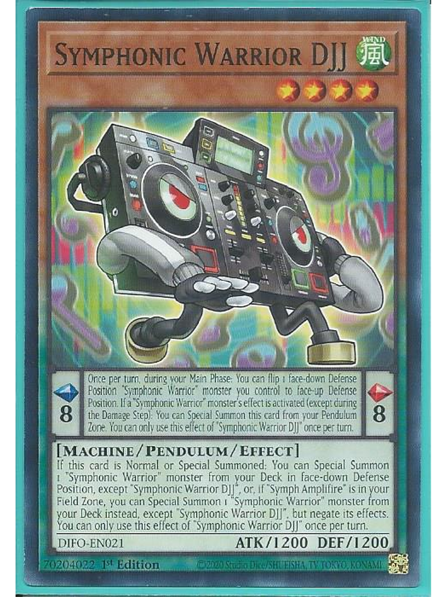 Symphonic Warrior DJJ - DIFO-EN021 - Common 1st Edition 1